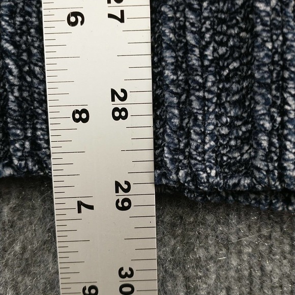 Orvis Women's Pullover Marled Knit Sweater Blue Medium V-Neck Ribbed Hem - Picture 11 of 12